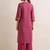Women floral printed thread work handloom kurta
