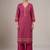 Women floral printed thread work handloom kurta