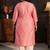 Women ethnic motifs embroidered thread work kurta
