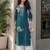 Women ethnic motifs embroidered thread work kurta