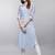 Women blue embroidered straight republic day republic day kurta