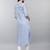 Women blue embroidered straight republic day republic day kurta