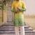 Multicolor printed cotton blend thigh length men kurta