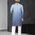 Multi color digital printed straight men kurta