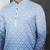 Multi color digital printed straight men kurta