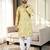 Multi color digital printed straight men kurta