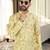 Multi color digital printed straight men kurta