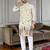 Multi color digital printed straight men kurta