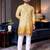 Multi color digital printed straight men kurta