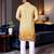 Multi color digital printed straight men kurta