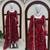 Maroon digital printed anarkali suit set with mirror work dupatta