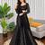 Black faux georgette choli sharara set