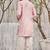 Buy designer light pink silk kurta pajama set
