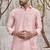 Buy designer light pink silk kurta pajama set