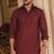 Buy maroon cotton silk pathani kurta pajama set