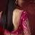 pink dola silk blend with zari weaving party wear saree