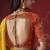 shaded mustard dola silk blend with zari weaving party wear saree
