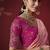 shaded baby pink dola silk blend with zari weaving party wear saree