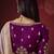 shaded lavender dola silk blend with zari weaving party wear saree