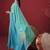 sky blue dola silk blend with zari weaving party wear saree