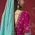sky blue dola silk blend with zari weaving party wear saree
