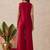 Rani pink vichitra embroidered kurti palazzo set