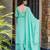 Rama chinnon foil print long kurti palazzo set