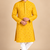 Yellow Heavy Rayon Lakhnavi Sequin Thread Work Ethnic Festive Wear Kurta With Pyjama