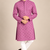 Purple Heavy Rayon Lakhnavi Sequin Thread Work Ethnic Festive Wear Kurta With Pyjama