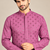 Purple Heavy Rayon Lakhnavi Sequin Thread Work Ethnic Festive Wear Kurta With Pyjama