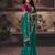 Cyan bemberg sequince work party wear saree