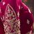 raspberry satin sequince work party wear saree