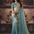 multicolor satin sequince work party wear saree
