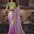 multicolor satin sequince work party wear saree