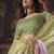 multicolor satin sequince work party wear saree