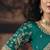 sky blue organza sequince work party wear saree