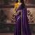 purple satin sequince work party wear saree