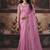 baby pink organza sequince work party wear saree