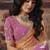 multicolor satin sequince work party wear saree