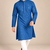 Blue Trending Heavy Rayon Lakhnavi Sequin Thread Work Ethnic Festive Wear Kurta With Pyjama