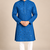 Blue Trending Heavy Rayon Lakhnavi Sequin Thread Work Ethnic Festive Wear Kurta With Pyjama