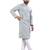 Grey Lakhnavi Thread Work Design Fabric Thai Silk Ethnic Festive Wear Kurta Pyjama