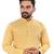 Yellow Lakhnavi Thread Work Design Fabric Thai Silk Ethnic Festive Wear Kurta Pyjama