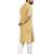 Yellow Lakhnavi Thread Work Design Fabric Thai Silk Ethnic Festive Wear Kurta Pyjama