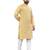 Yellow Lakhnavi Thread Work Design Fabric Thai Silk Ethnic Festive Wear Kurta Pyjama