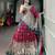 Women's Tussar Silk Ajrakh Print Lehenga Choli with Mirror Work and Dupatta for Navratri Garba Wear