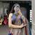 Women's Tussar Silk Ajrakh Print Lehenga Choli with Mirror Work and Dupatta for Navratri Garba Wear