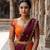 Beautiful South Indian Style Semi-Stitched Half Saree with Blouse and Dupatta for Women