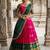 Beautiful South Indian Style Semi-Stitched Half Saree with Blouse and Dupatta for Women