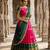 Beautiful South Indian Style Semi-Stitched Half Saree with Blouse and Dupatta for Women